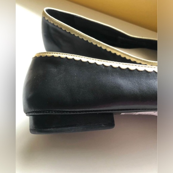 Aerosoles black women’s flats w/ gold lining & bow w/ straps size 7 - Picture 9 of 9